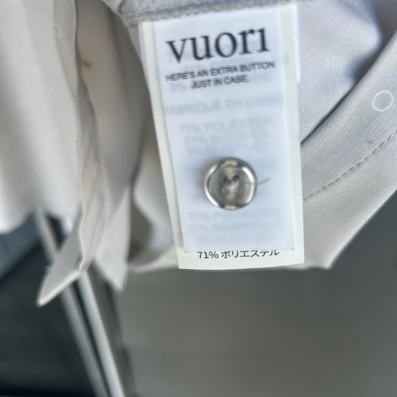 Vuori Light Gray Casual Button Down Shirt - Picture 4 of 9